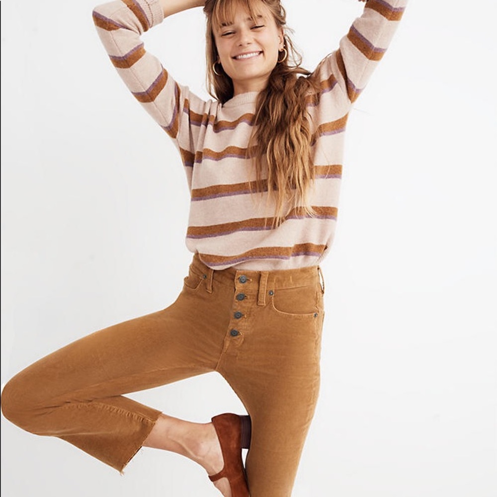 Camel Corduroy Bell Bottoms from Madewell